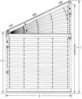 F1 schräg freihängend