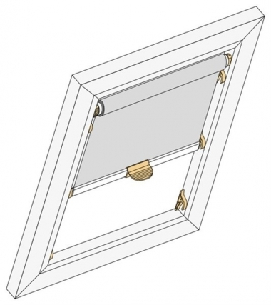 Für ROTO Holzfenster 6 + 8 er Baureihe, BASIC- Rollo auf Maß
