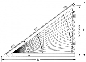 Cosiflor Plissee 3-Ecke freihängend